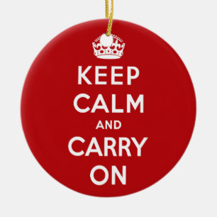 Keep Calm and Carry On Ornament