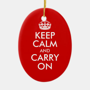 Keep Calm and Carry On Ornament