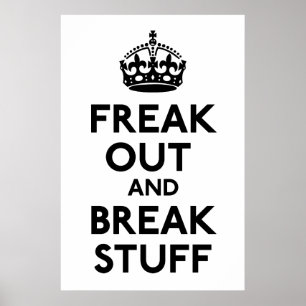 Keep Calm and Carry On Parody Print