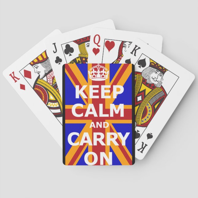 KEEP CALM AND CARRY ON PLAYING CARDS (Back)