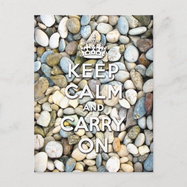 keep calm and carry on postcard (Front)