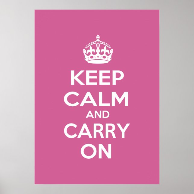 Keep Calm and Carry On Poster (Front)