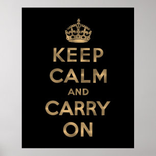 Keep Calm And Carry On Poster