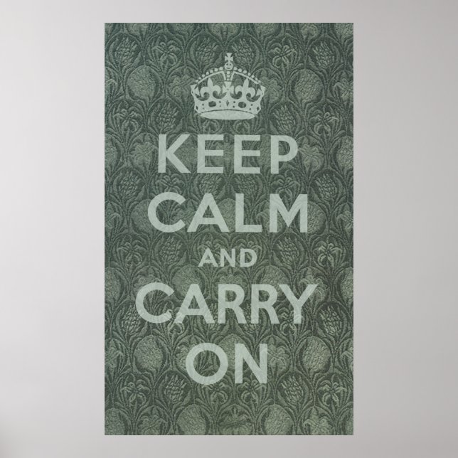 Keep Calm And Carry On Poster (Front)