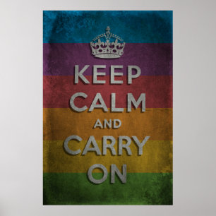 Keep Calm And Carry On Poster