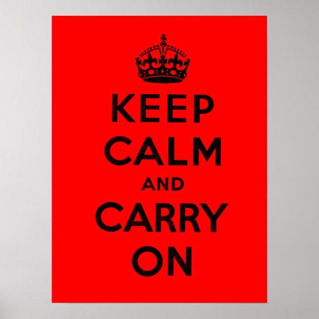 Keep Calm and Carry On Poster (Front)