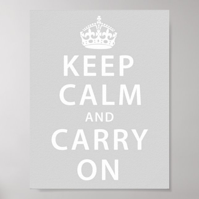 Keep Calm and Carry On Poster (Front)