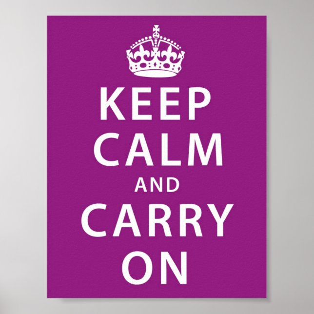Keep Calm and Carry On Poster (Front)