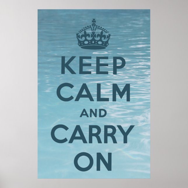 Keep Calm And Carry On Poster (Front)