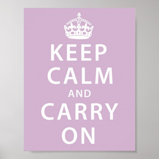Keep Calm and Carry On Poster (Front)