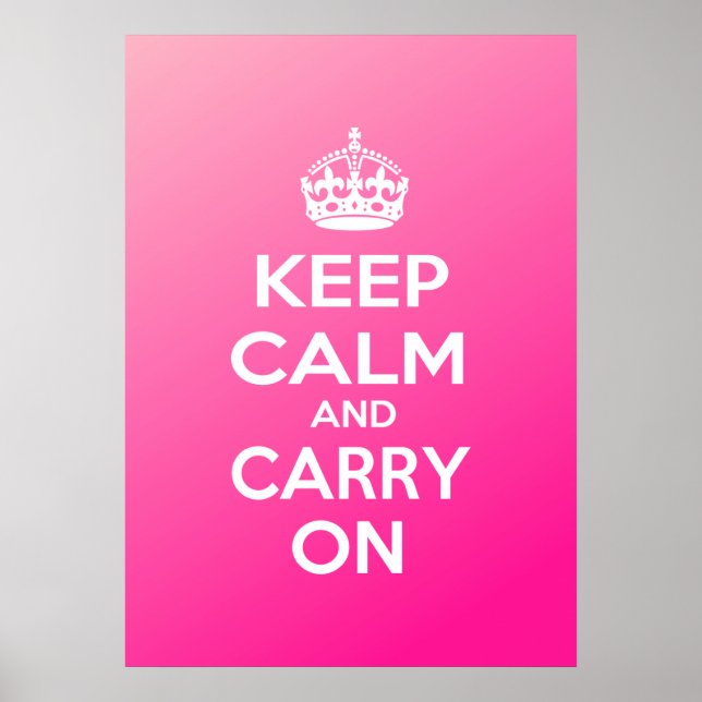 Keep Calm and Carry On Poster (Front)