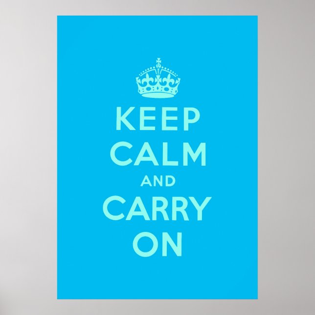 keep calm and carry on poster (Front)