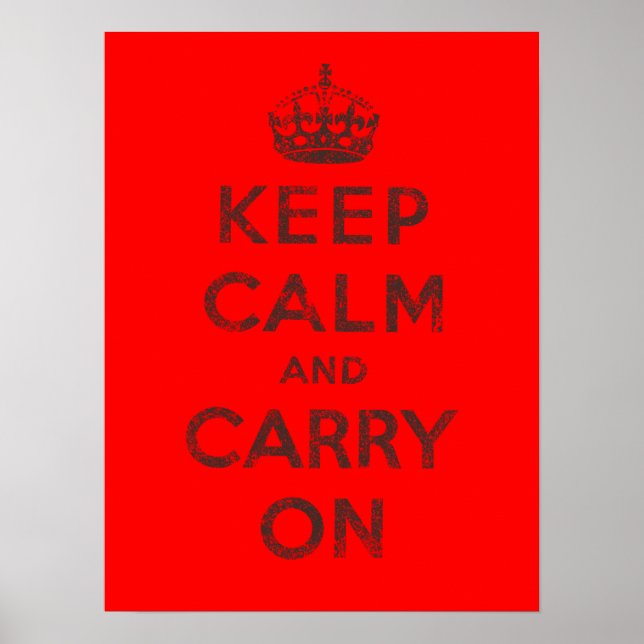 Keep Calm and Carry On Poster (Front)
