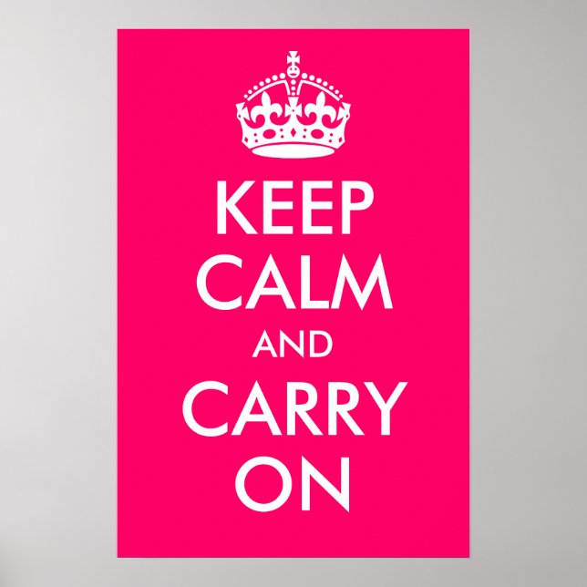 Keep Calm and Carry On Print (Front)
