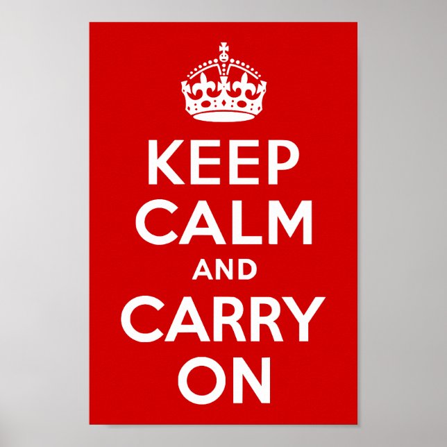 Keep Calm and Carry On Print (Front)