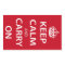 Keep Calm And Carry On Rectangular Stickers