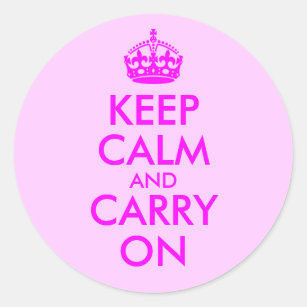 Keep Calm and Carry On Sticker