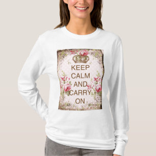 Keep Calm And Carry On T Shirt Top