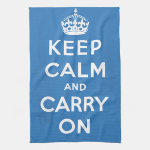 Keep Calm and Carry On Tea Towel