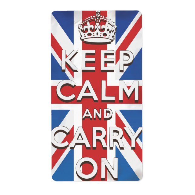keep calm and carry on travel poster (Front)