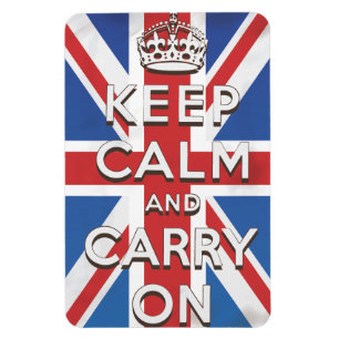 keep calm and carry on travel poster magnet