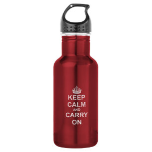 Keep Calm and Carry On Vintage 532 Ml Water Bottle