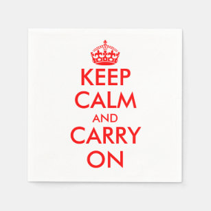 Keep calm and carry on   Vintage paper napkins