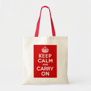 Keep Calm and Carry On ~ Vintage World War 2 Tote Bag