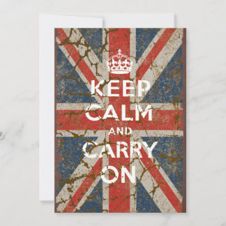 Keep Calm and Carry On with UK Flag