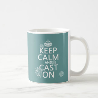 Keep Calm and Cast On - all colours Coffee Mug
