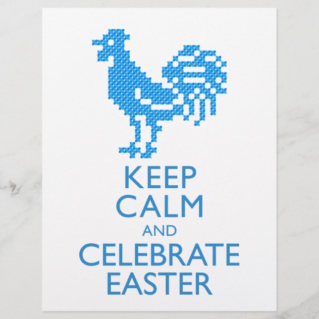 KEEP CALM AND CELEBRATE EASTER FLYER (Front)