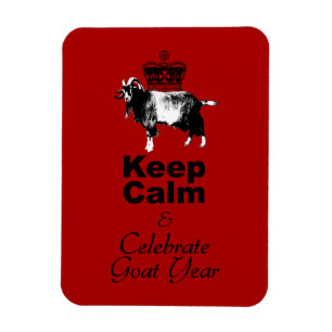 Keep Calm and Celebrate Goat Year 2027 Mg Magnet