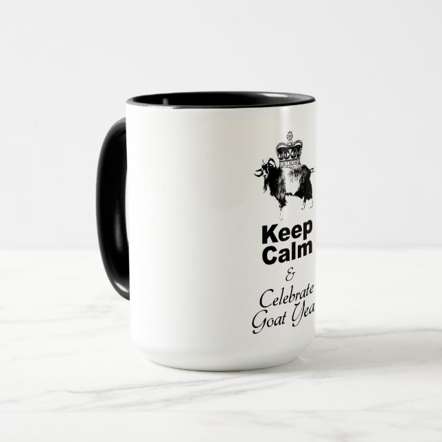 Keep Calm and Celebrate Goat year TTM Mug (Front Left)