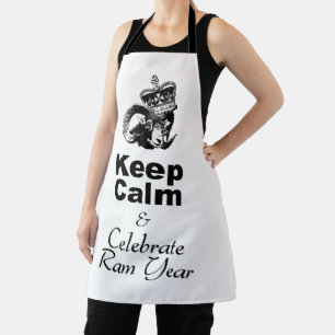 Keep Calm and Celebrate Ram year aoA Apron
