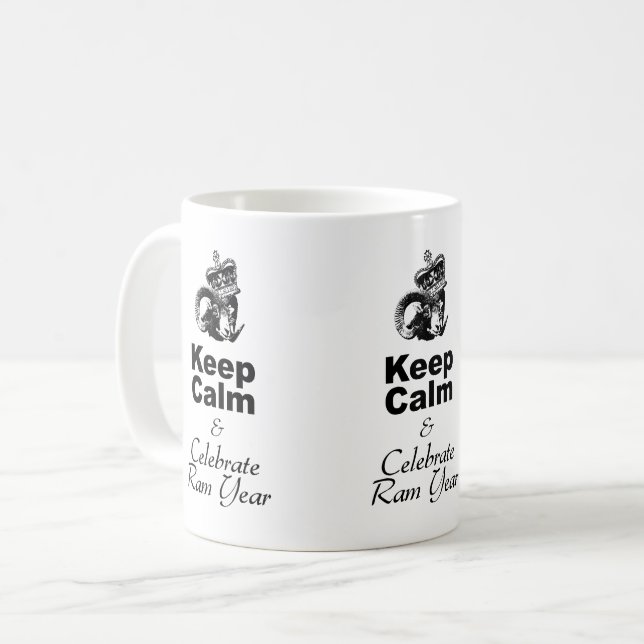 Keep Calm and Celebrate Ram year WM01 Coffee Mug (Front Left)