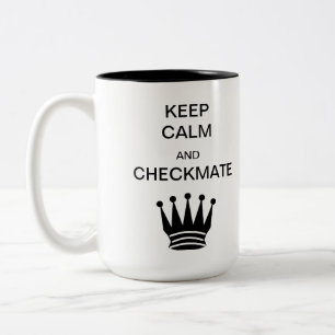 Keep Calm and Checkmate Two-Tone Mug