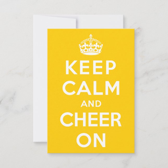 Keep Calm and Cheer On (Front)