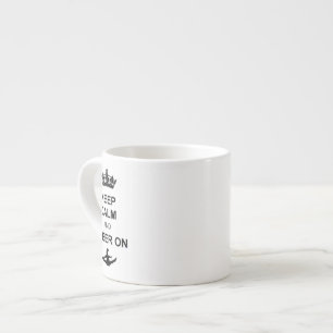 Keep Calm and Cheer on Espresso Cup