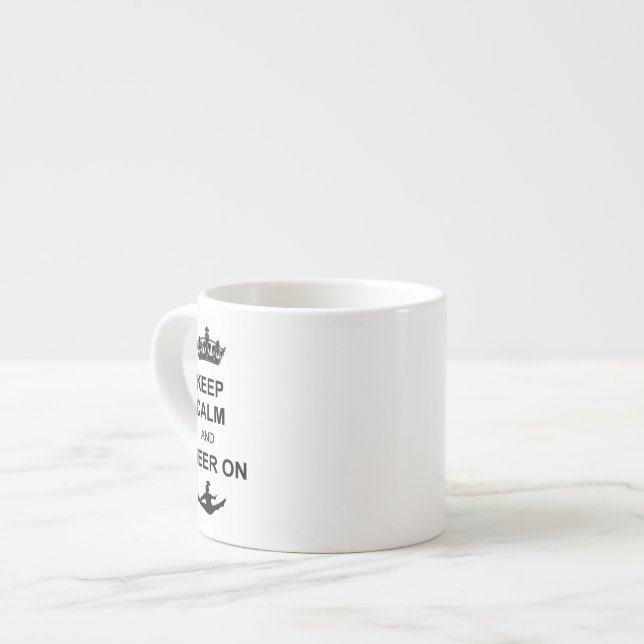 Keep Calm and Cheer on Espresso Cup (Front Left)
