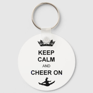 Keep Calm and Cheer on Key Ring