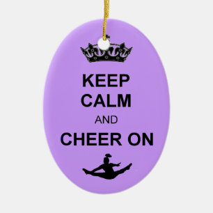 Keep Calm and Cheer on ornament