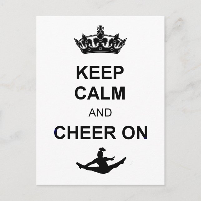 Keep Calm and Cheer on Postcard (Front)