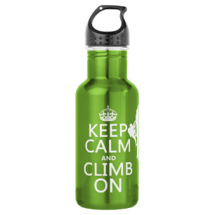 Keep Calm and Climb On (customisable colour) 532 Ml Water Bottle