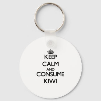 Keep calm and consume Kiwi Key Ring