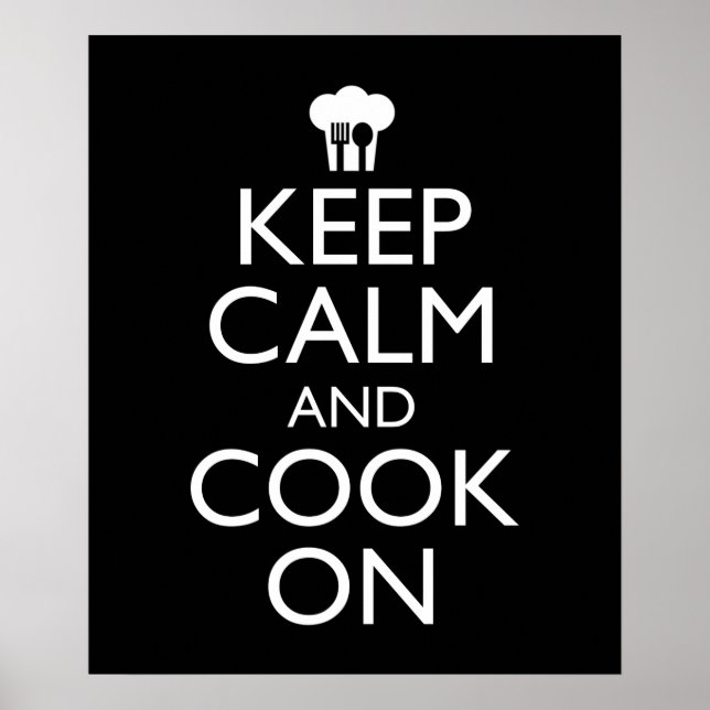 Keep Calm And Cook On Poster (Front)