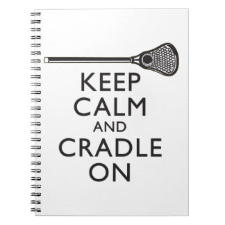 Keep Calm And Cradle On Lacrosse Notebook