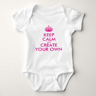 Keep calm and create your own - Pink Baby Bodysuit