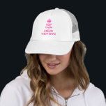 Keep calm and create your own - Pink Trucker Hat<br><div class="desc">Hello and welcome, create and customise your own "keep calm" design for this one is unique! Replace the words "keep calm and create your own" by the word of your choice and choose the background colour you want! You can imagine and do everything!! ex: "keep calm and carry on" "keep...</div>