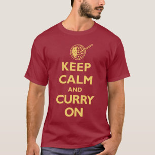 Keep Calm and Curry On (Dark) T-Shirt