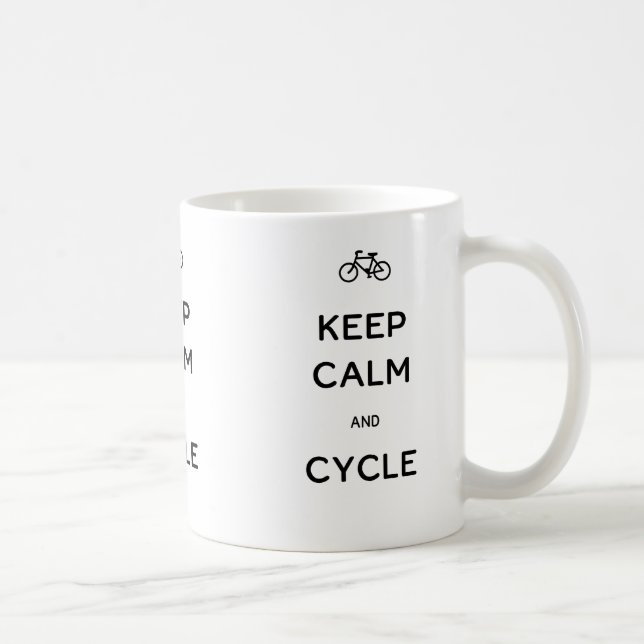 Keep Calm and Cycle Coffee Mug (Right)
